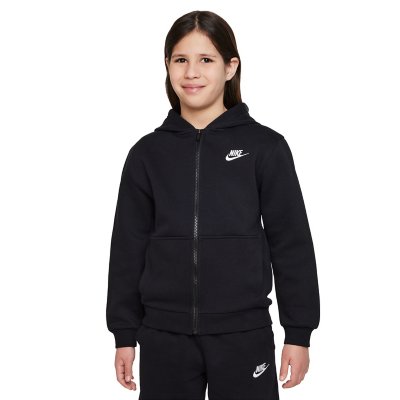 Sweat à capuche crop nsw club noir femme - Nike