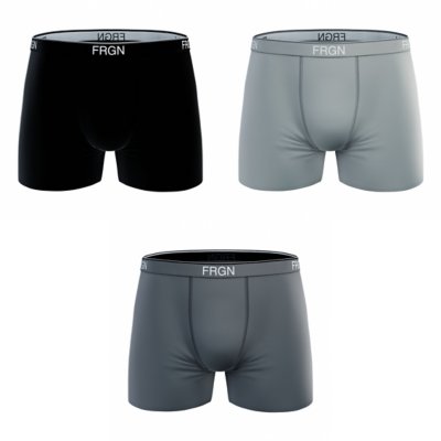 Boxer homme en coton - Lot de 3 Multicolore FRGNL7  FREEGUN
