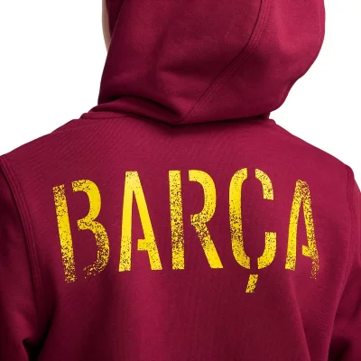 Veste Zippée FC Barcelone – Collection Officielle, Enfant Garçon, Polyester, Taille Enfant