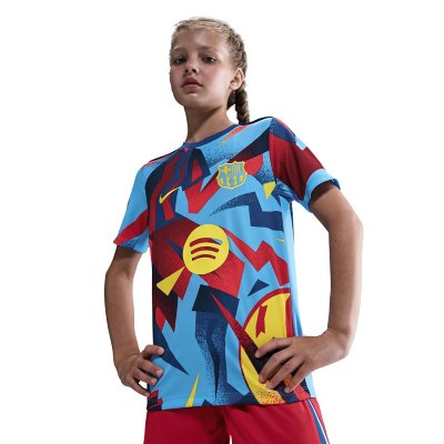 Maillot d'entraînement de football enfant FC Barcelone Academy Pro 4e tenue Multicolore FZ1345  NIKE