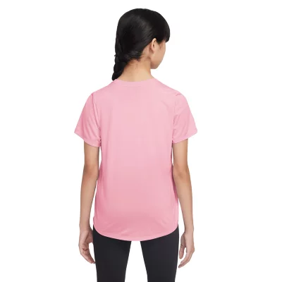 T-shirt noué manches courtes Stitch rose fille | La Halle
