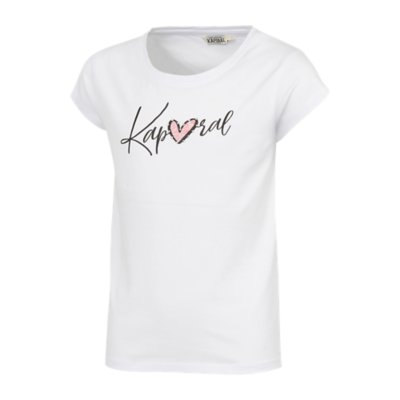 Tee shirt Manches Courtes Fille SIRO BLANC KAPORAL INTERSPORT