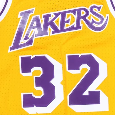 Magic Johnson Sand Knit Lakers Jersey Size 44 L Mens 100