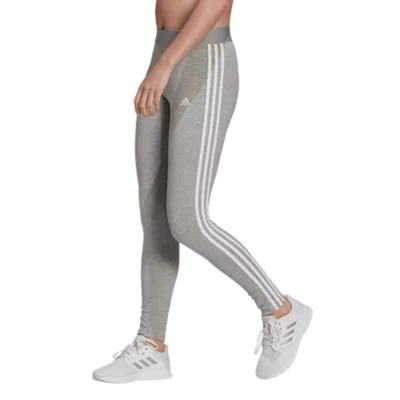 Legging Femme Essentials 3-Stripes Gris ADIDAS INTERSPORT