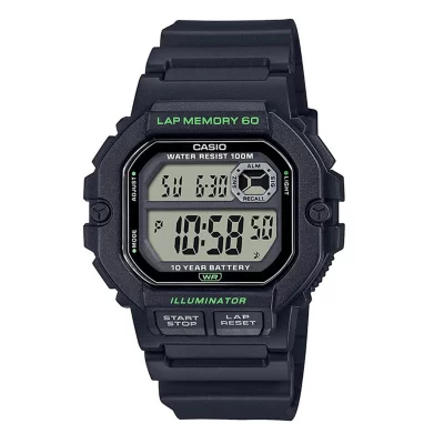 Montre CHRONO, 60 MEMOIRES, COM NOIR CASIO INTERSPORT