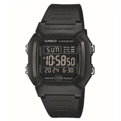 Intersport Montre Casio Fille Digitale Montre W-800H Noir CASIO