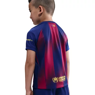 Ensemble Maillot + Short Officiel FC Barcelone 2025/26 – Enfant Taille 28 (12 Ans) – Bleu