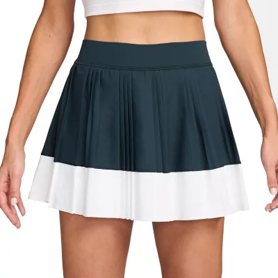 Jupe De Tennis Femme Court Ace Advantage Marine et blanc NIKE