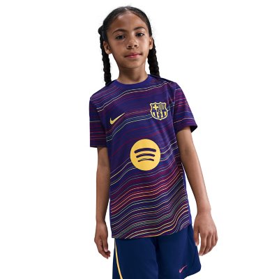 maillot d'entraînement de football enfant fc barcelone academy pro domicile