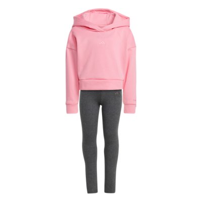 Ensemble Jogging Enfant Fille 2025 - Sweat à Capuche + Pantalon Ample, Confortable, Avec Poches
