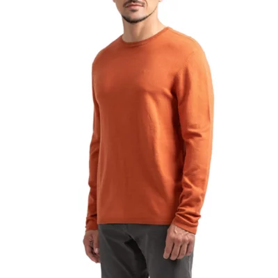 Pull Homme Sun Valley Rouge 100% Laine Vierge - Taille L, Occasion Très Bon état