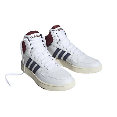 Baskets basses hoops 3.0 cf blanc garçon - Adidas