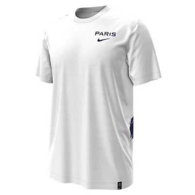 Tee-shirt De Football Homme PSG Extérieur Blanc NIKE INTERSPORT