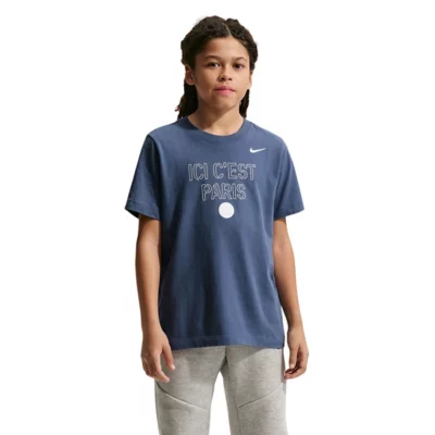 Paris Saint-Germain T-Shirt Enfant Fille 'Ici C'est Paris' PSG - Collection Officielle, 95% Coton