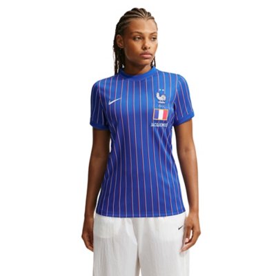 maillot d'avant match de football femme france x jacquemus
