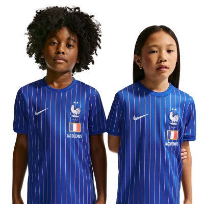 maillot d'avant match de football enfant  france x jacquemus