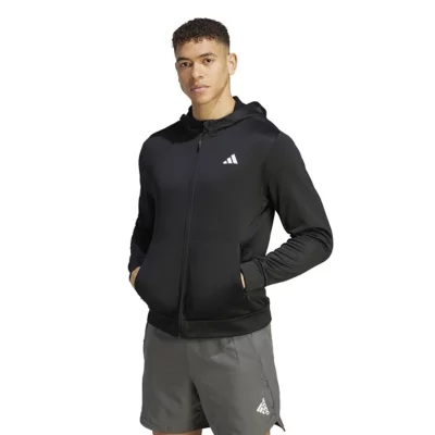 Sweatshirt Zippé De Training À Capuche Homme Train Essentials