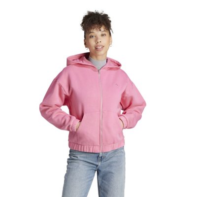 Sweat-shirt zippé capuche femme