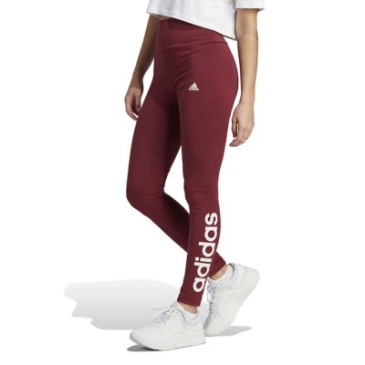 adidas Loungewear Essentials High-waisted Logo Leggings in Red