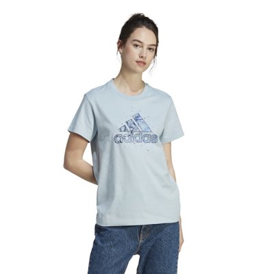 Tee shirt adidas bleu femme hot sale