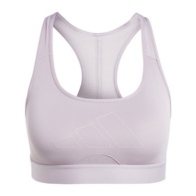 adidas Training - Brassière de sport maintien moyen à dos nageur - Blanc