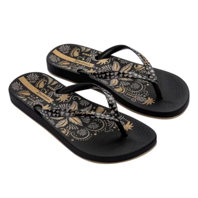 Texto Tong Noir Femme Tong TEXTO Noire à Brides Strassées Mules