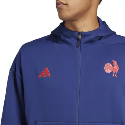 Veste De Rugby Homme Travel Équipe De France Bleu ADIDAS