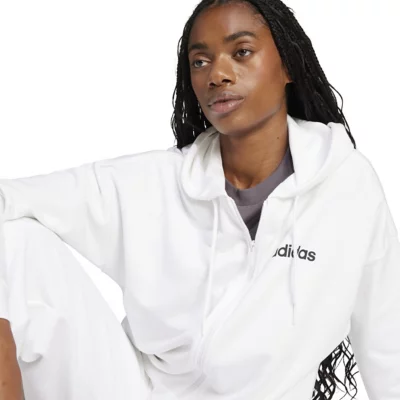 Sweat blanc à capuche en coton pour femme Tommy Jeans | Destock Jeans
