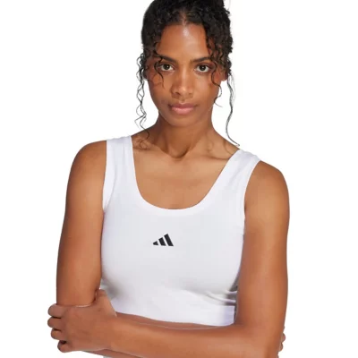 Débardeur Femme Petit Modèle - Taille S, Blanc Et Bleu, Occasion Excellent état