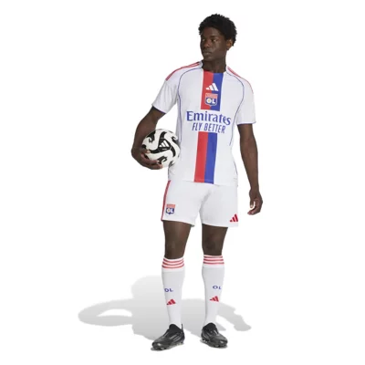 Short Olympique Lyonnais Umbro Vintage – Blanc – Taille M – Foot – Occasion