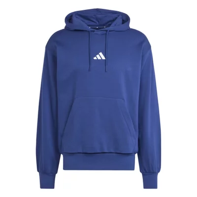 Sweatshirt À Capuche Homme Molleton Essentials Feelcozy Bleu