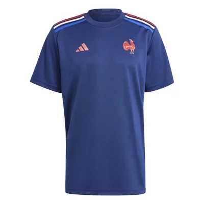 Maillot rugby porté n°8 Sélection du GERS gris bleu Renault Dacia M