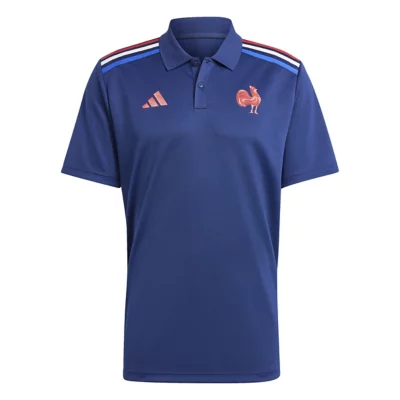 Polo De Rugby Homme Équipe De France Supporter Domicile Bleu
