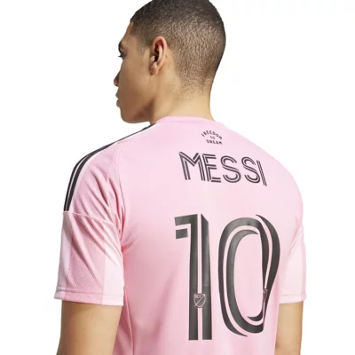 Maillot Domcile adidas Inter Miami 2024 Authentic avec Messi 10 - Rose