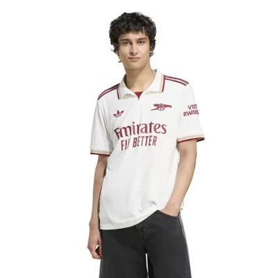 Maillot De Football Homme Arsenal Third 25/26 Blanc ADIDAS