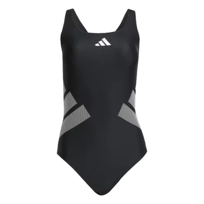 Maillot De Bain Pièce Femme Dos En C Logo Noir ADIDAS INTERSPORT