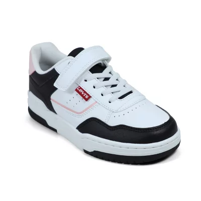 Sneakers Enfant John Blanc, noir et rose LEVIS KIDS INTERSPORT