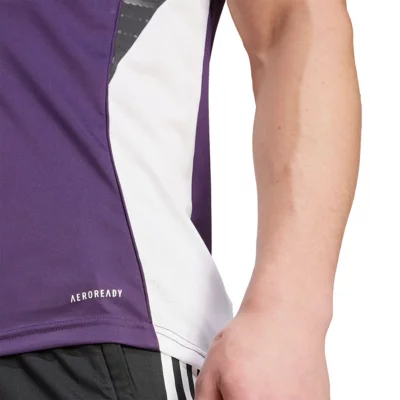 T-shirt Manchester United Violet Fille - Taille 12, Coton, Brodé
