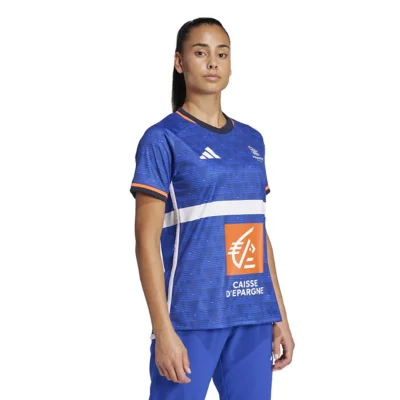 Tee-shirt Supporter Équipe De France De Handball - Bleu, Coton, Taille M - Occasion
