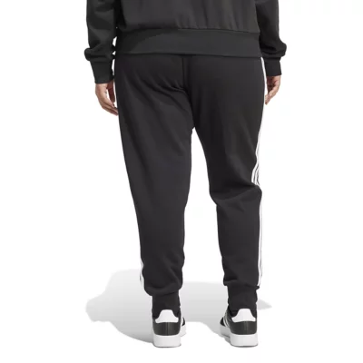 Jogging femme en molleton à bandes Grande taille ADIDAS