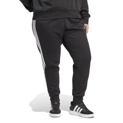 Jogging Femme En Molleton À Bandes Grande Taille Noir ADIDAS