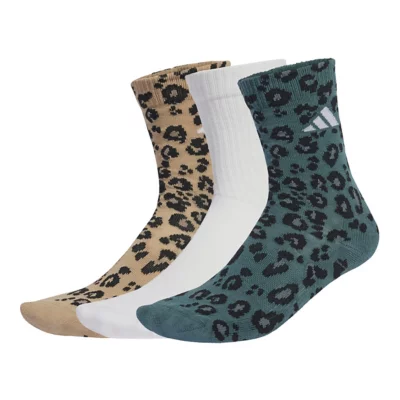 AKAMAS Lot De 5 Paires Chaussettes Léopard Pour Femme - Chaussettes Longues Hiver Coton Stretch Respirantes