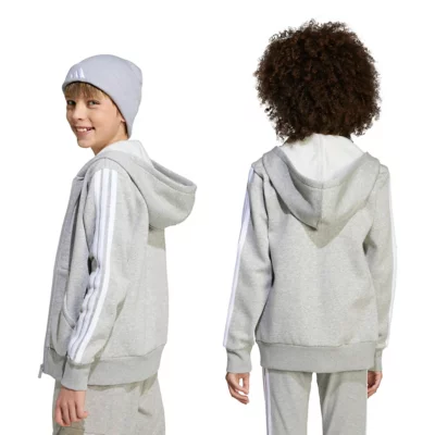 Sweat à capuche gris avec pois avec zip 4/6 ans - Vêtements