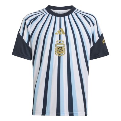 maillot d'entraînement de football enfant argentine domicile pré-match 26