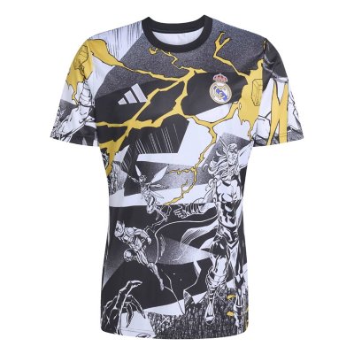 maillot d'entraînement de football homme real madrid avengers avant-match 25/26