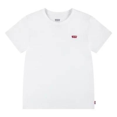 Tee-shirt À Manches Courtes Fille Batwing Blanc et rouge LEVIS