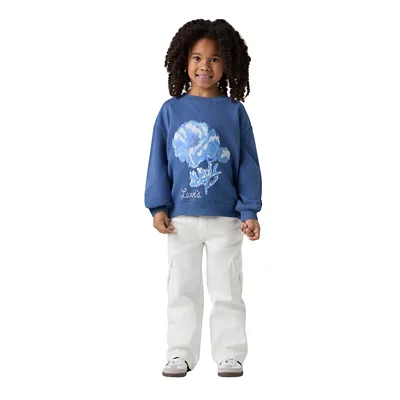 Pantalon Kaki Brossé GAP Fille Taille 6 - Blanc Cassé/ivoire Givré, Neuf Avec étiquettes