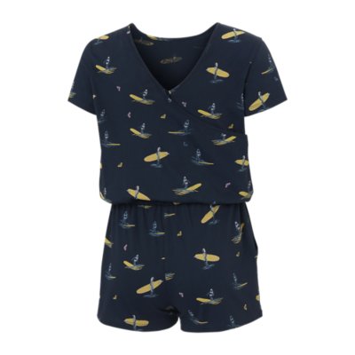 Combinaison NAME IT Fille - Polyester Recyclé - Taille Élastique - Imprimé Répété Et Dentelle