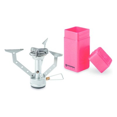 Réchaud De Camping Kemper KE2008 - Anti-Vent - Allumage Piézo - Puissance 2.2kW - Compact Et Léger