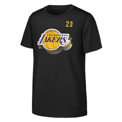 Tee-shirt De Basketball Enfant Los Angeles Lakers Noir NBA - Main Image